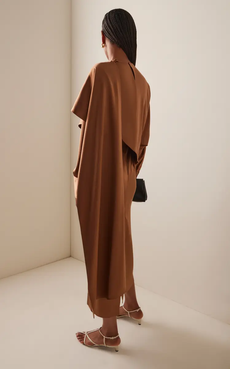 Heirlome Exclusive Carmen Silk Maxi Cape Dress | Thumbnail 4