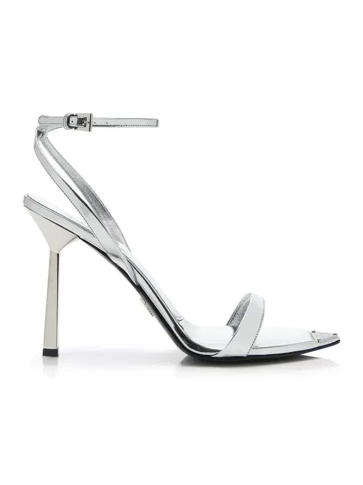 Metallic Leather Sandals