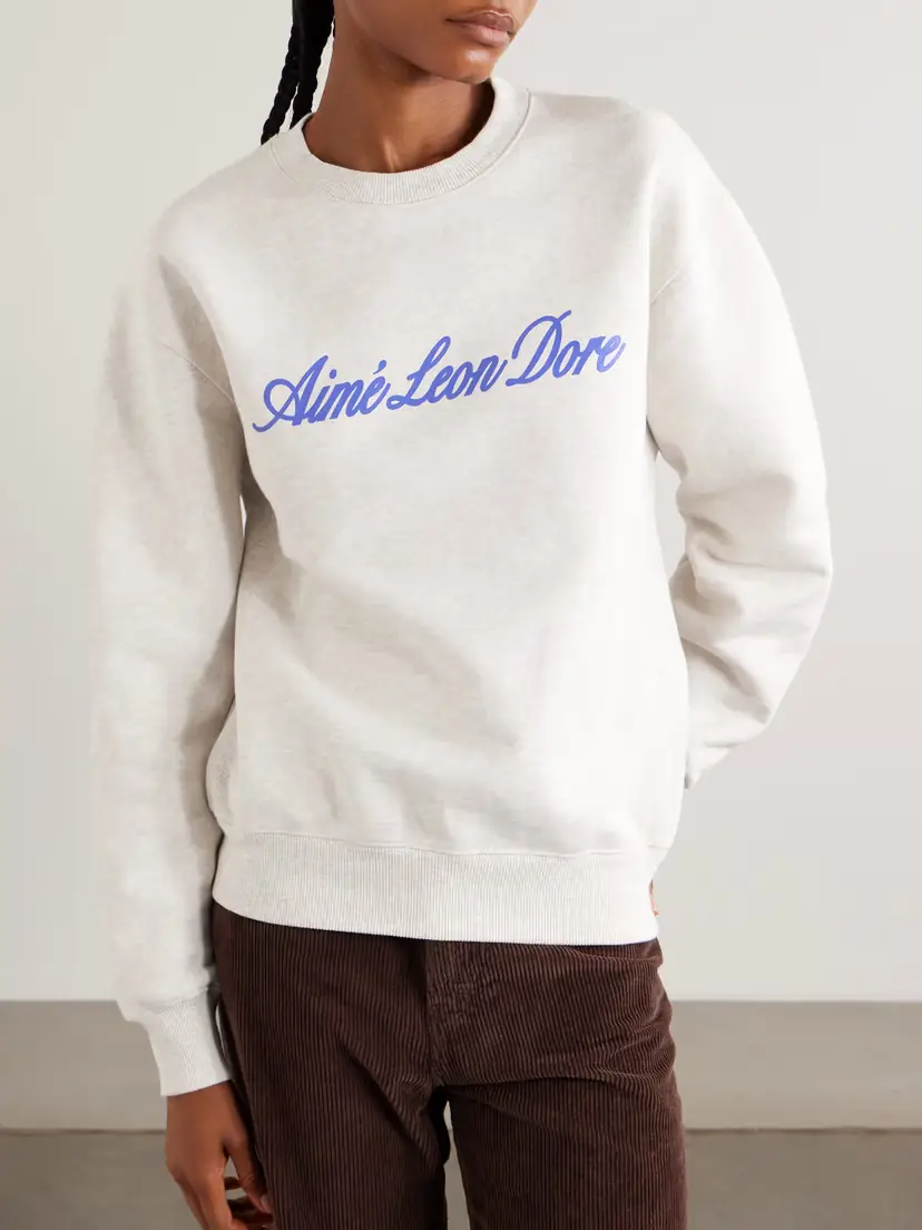 Aimé Leon Dore Logo-print Cotton-jersey Sweatshirt | Thumbnail 3