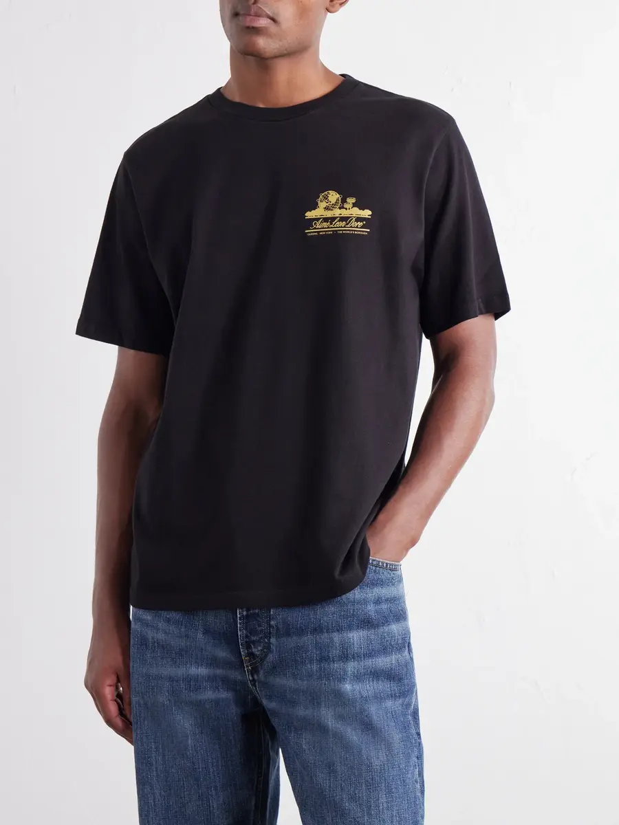 Aimé Leon Dore Unisphere Logo-Print Cotton-Jersey T-Shirt - Men | Thumbnail 3 Aimé Leon Dore Unisphere Logo-Print Cotton-Jersey T-Shirt - Men | Thumbnail 3