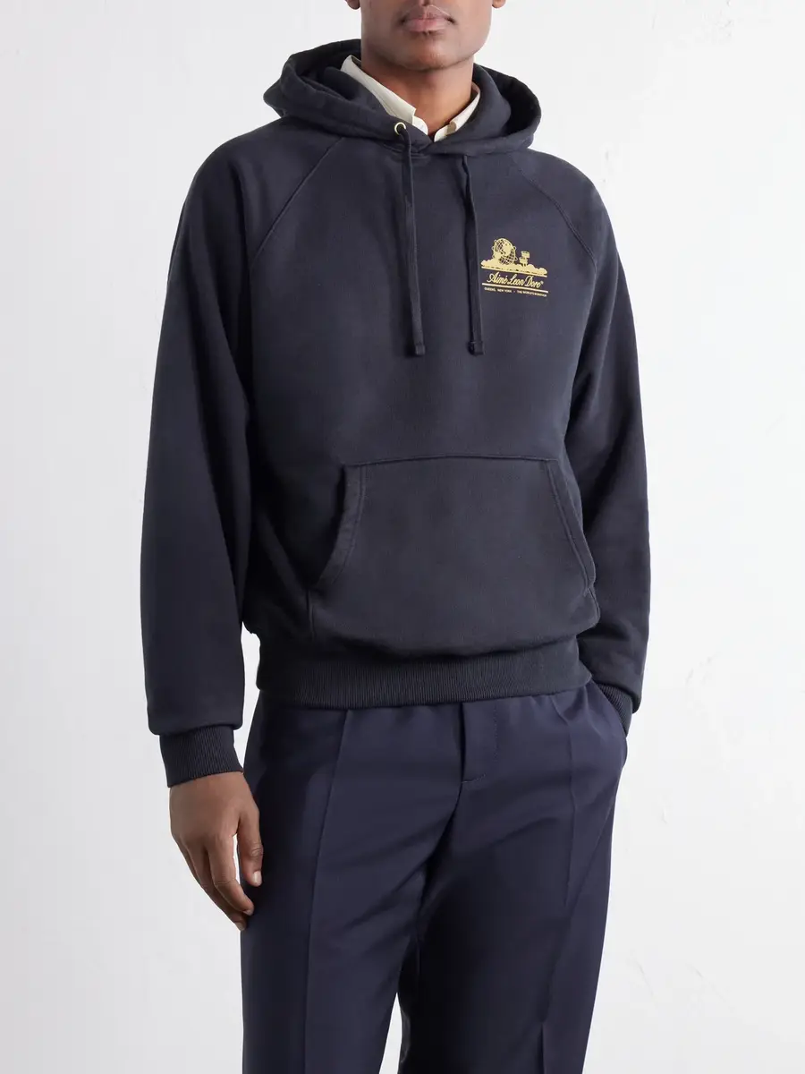 Aimé Leon Dore Unisphere Logo-Print Cotton-Jersey Hoodie - Men | Thumbnail 3 Aimé Leon Dore Unisphere Logo-Print Cotton-Jersey Hoodie - Men | Thumbnail 3