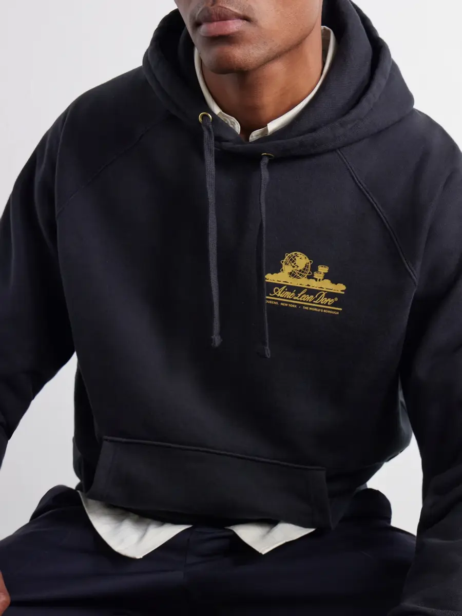Aimé Leon Dore Unisphere Logo-Print Cotton-Jersey Hoodie - Men | Thumbnail 6 Aimé Leon Dore Unisphere Logo-Print Cotton-Jersey Hoodie - Men | Thumbnail 6