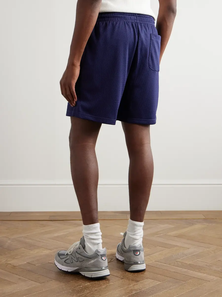 Aimé Leon Dore Straight-Leg Logo-Print Mesh Shorts - Men | Thumbnail 4