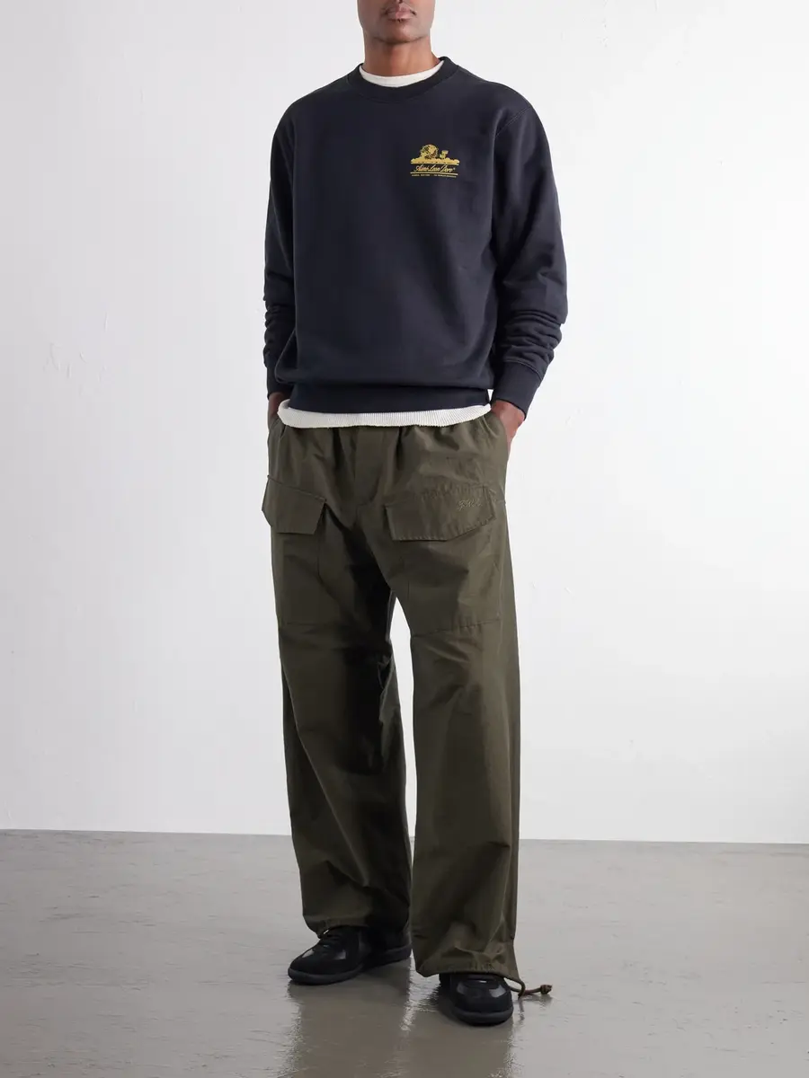 Aimé Leon Dore Unisphere Logo-Print Cotton-Jersey Sweatshirt - Men | Thumbnail 2
