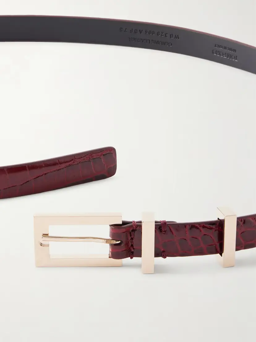 Tom Ford Croc-effect Patent-leather Belt | Thumbnail 3