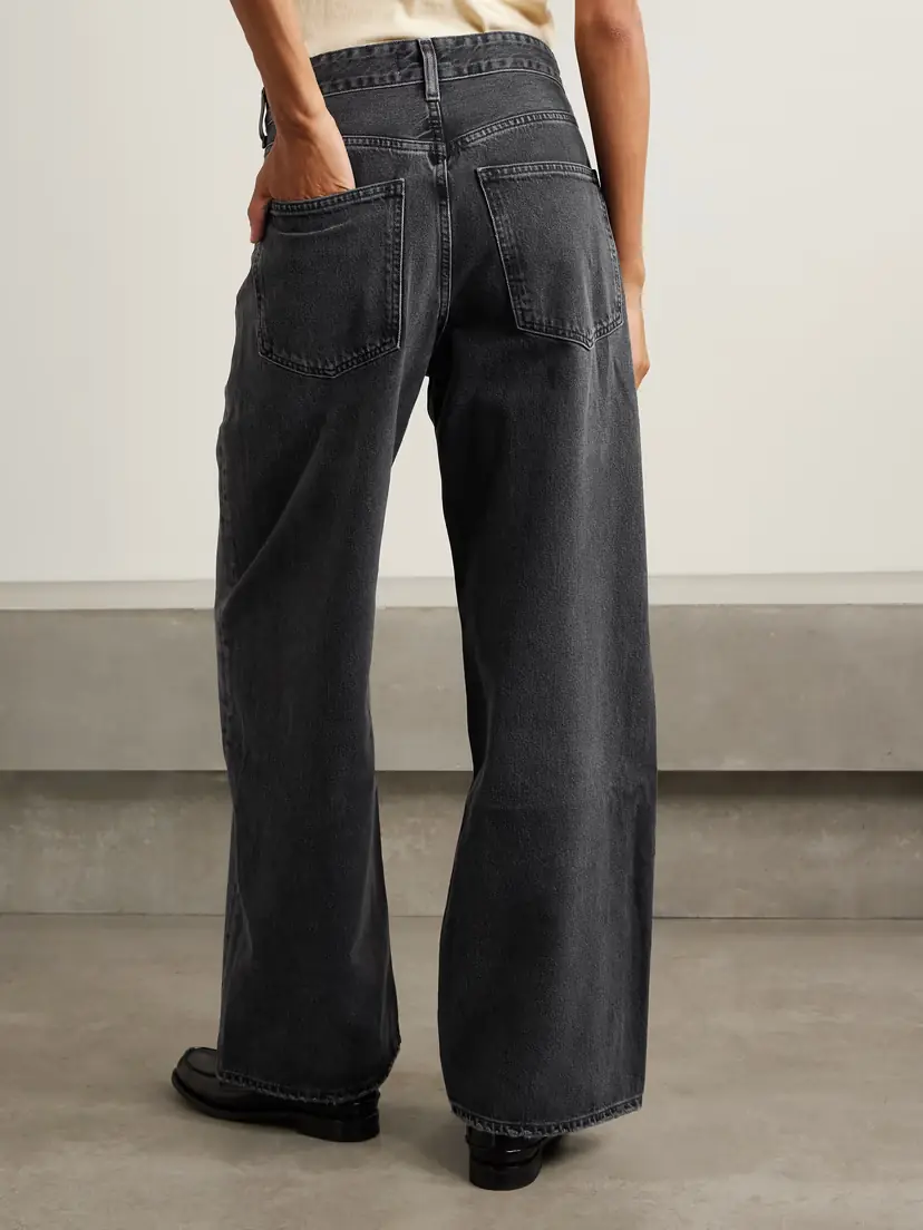 AGOLDE Vana Draped Low-rise Wide-leg Jeans | Thumbnail 4
