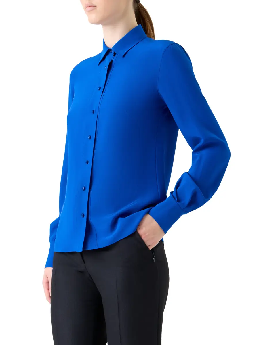 Akris Silk Crêpe Blouse | Thumbnail 4 Akris Silk Crêpe Blouse | Thumbnail 4