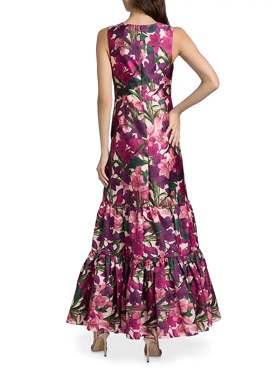 SACHIN & BABI Women's Rori Floral Tiered Gown | Thumbnail 5 SACHIN & BABI Women's Rori Floral Tiered Gown | Thumbnail 5