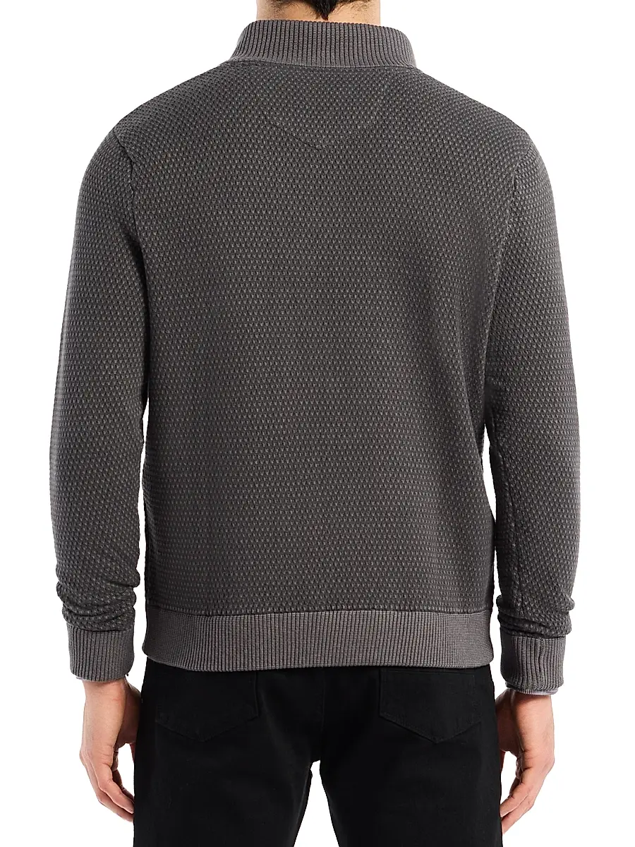 Robert Graham Men's Walton Cotton & Silk Zip Sweater | Thumbnail 5 Robert Graham Men's Walton Cotton & Silk Zip Sweater | Thumbnail 5