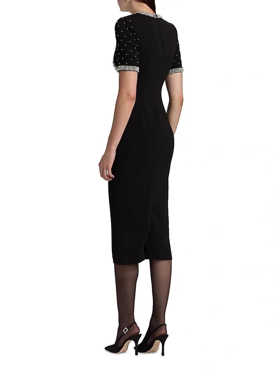 BADGLEY MISCHKA Women's Embellished Bolero Cocktail Dress | Thumbnail 5