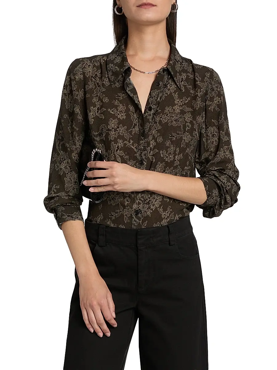 PAIGE Women's Desano Floral Shirt | Thumbnail 3 PAIGE Women's Desano Floral Shirt | Thumbnail 3