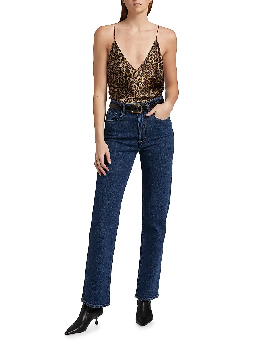 Nili Lotan Women's Emile Leopard-Print Silk Charmeuse Cami - Vintage Leopard Print | Thumbnail 2 Nili Lotan Women's Emile Leopard-Print Silk Charmeuse Cami - Vintage Leopard Print | Thumbnail 2
