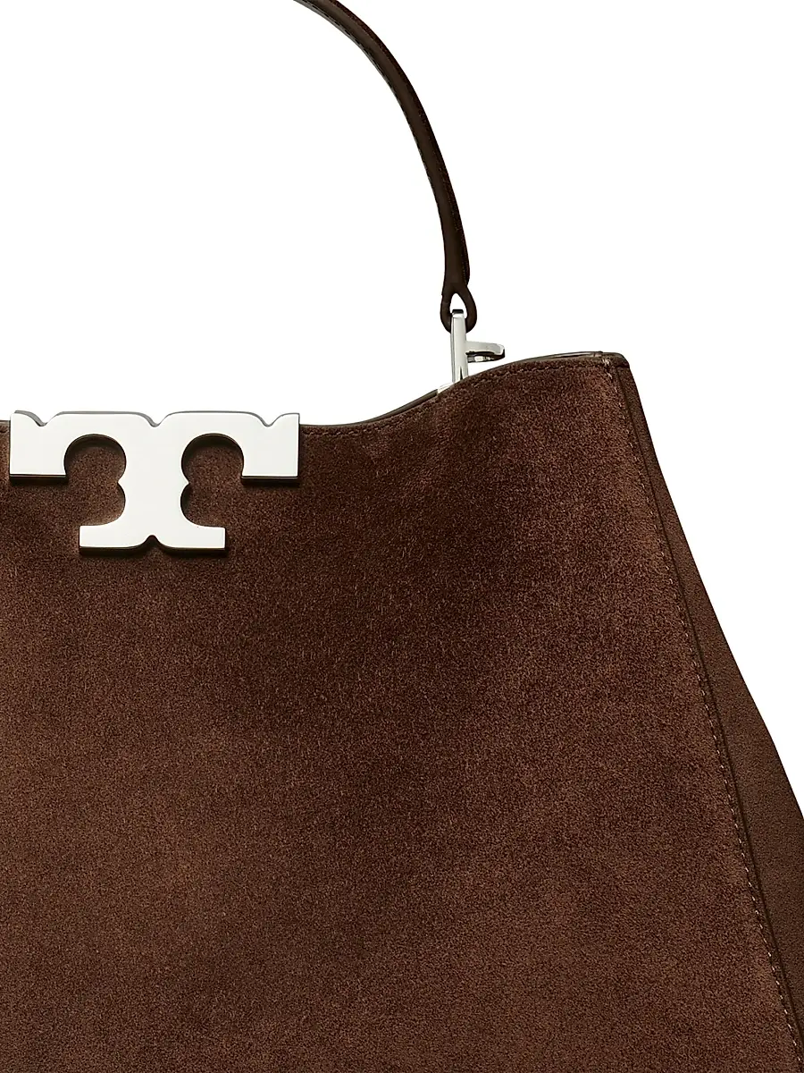 Tory Burch Women's Eleanor Suede Satchel - Dark Cocoa | Thumbnail 6 Tory Burch Women's Eleanor Suede Satchel - Dark Cocoa | Thumbnail 6
