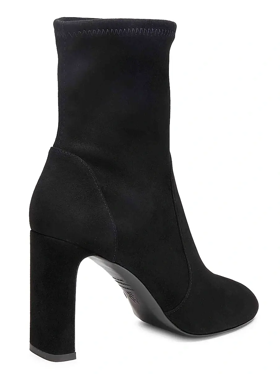 Stuart Weitzman Women's Babette 85MM Suede Booties | Thumbnail 3