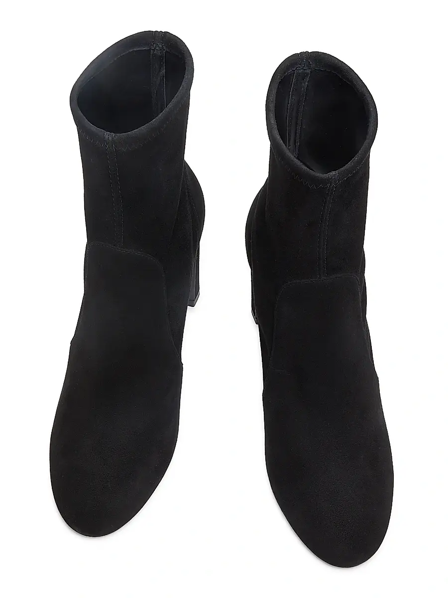Stuart Weitzman Women's Babette 85MM Suede Booties | Thumbnail 4