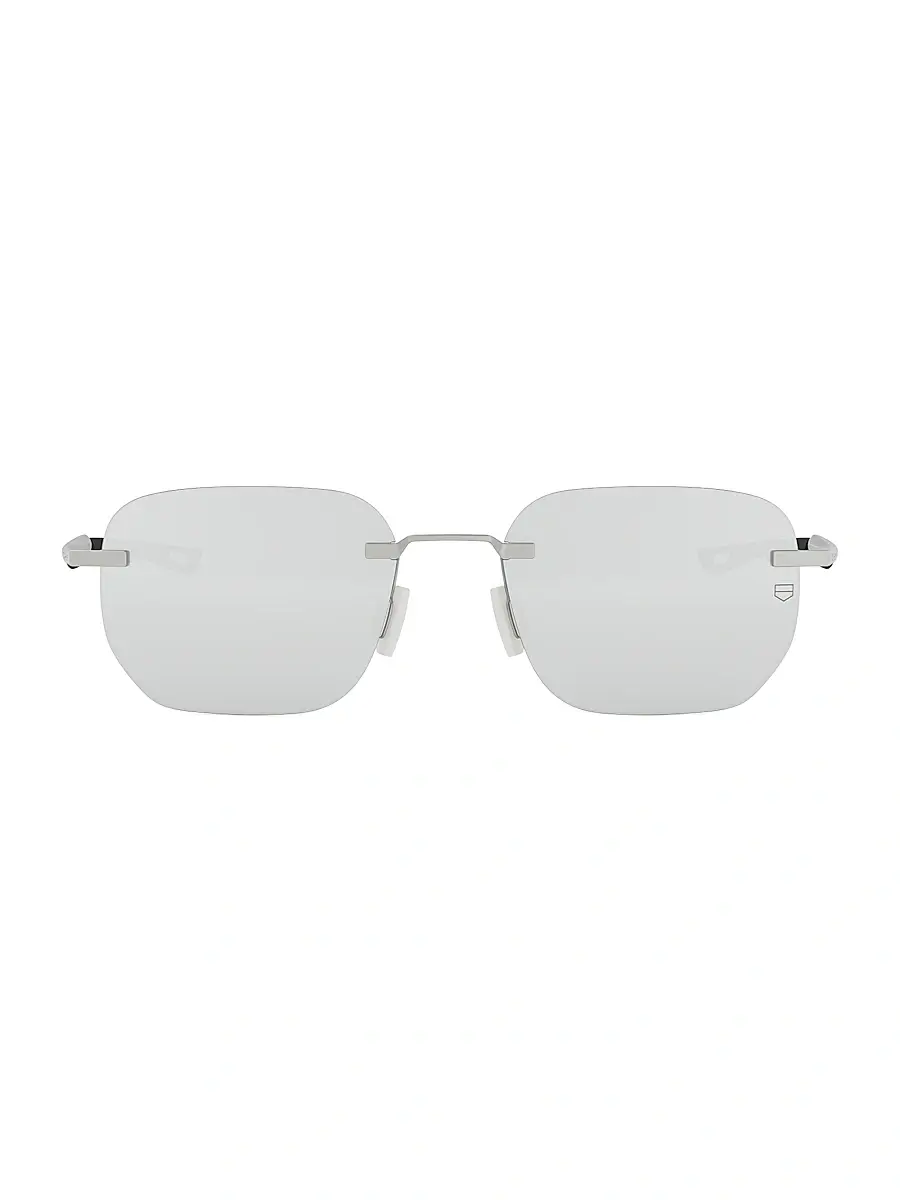 TAG Heuer Men's Mini Vingt Sept 55MM Rectangular Sunglasses - Black Grey | Thumbnail 2 TAG Heuer Men's Mini Vingt Sept 55MM Rectangular Sunglasses - Black Grey | Thumbnail 2