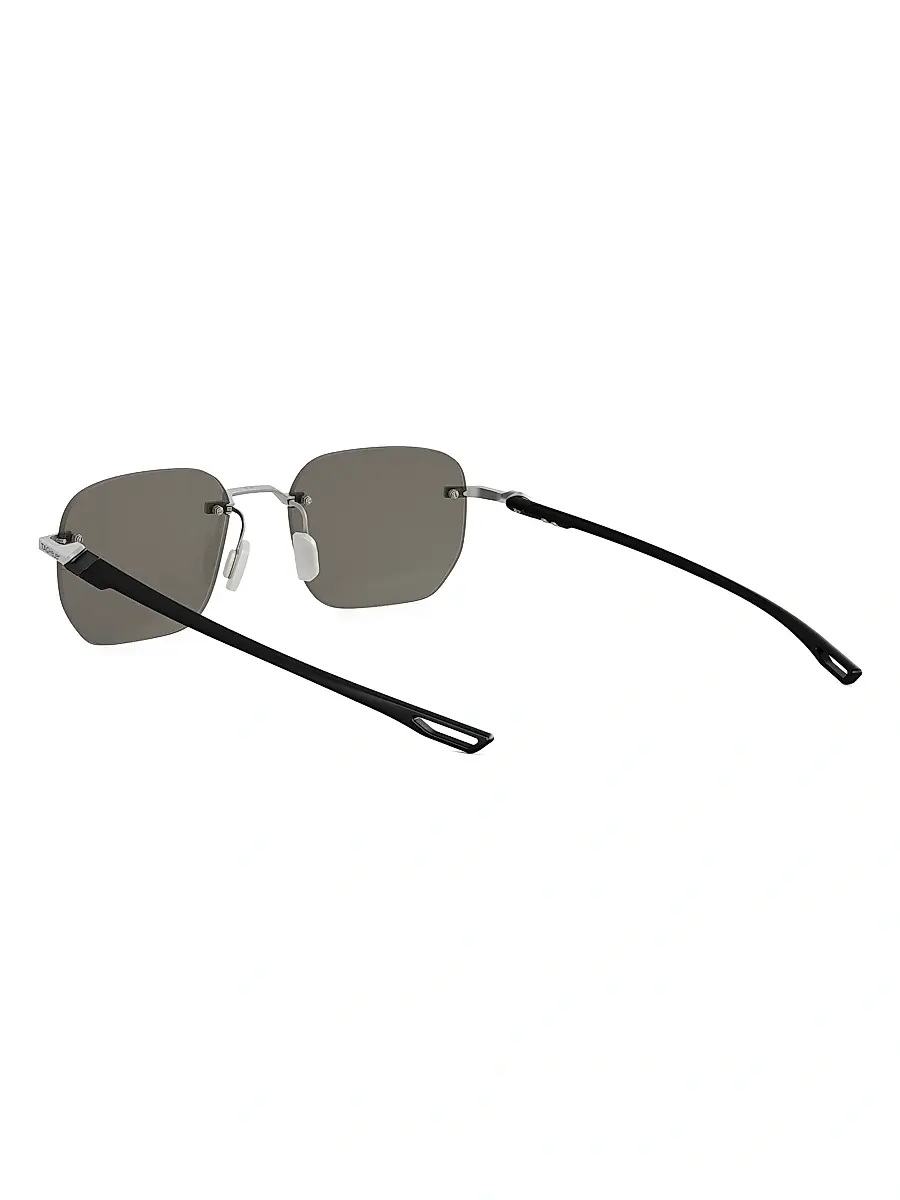TAG Heuer Men's Mini Vingt Sept 55MM Rectangular Sunglasses - Black Grey | Thumbnail 4 TAG Heuer Men's Mini Vingt Sept 55MM Rectangular Sunglasses - Black Grey | Thumbnail 4