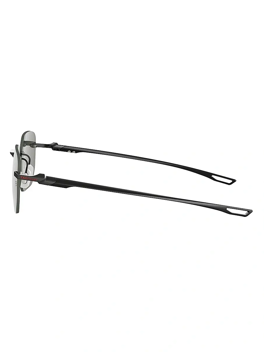 TAG Heuer Men's 55MM Mini Vingt Sept Rectangular Sunglasses | Thumbnail 3