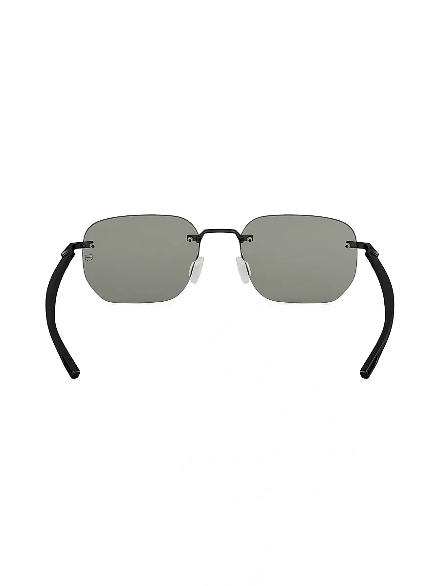 TAG Heuer Men's 55MM Mini Vingt Sept Rectangular Sunglasses | Thumbnail 5