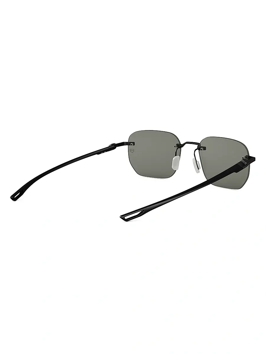 TAG Heuer Men's 55MM Mini Vingt Sept Rectangular Sunglasses | Thumbnail 6