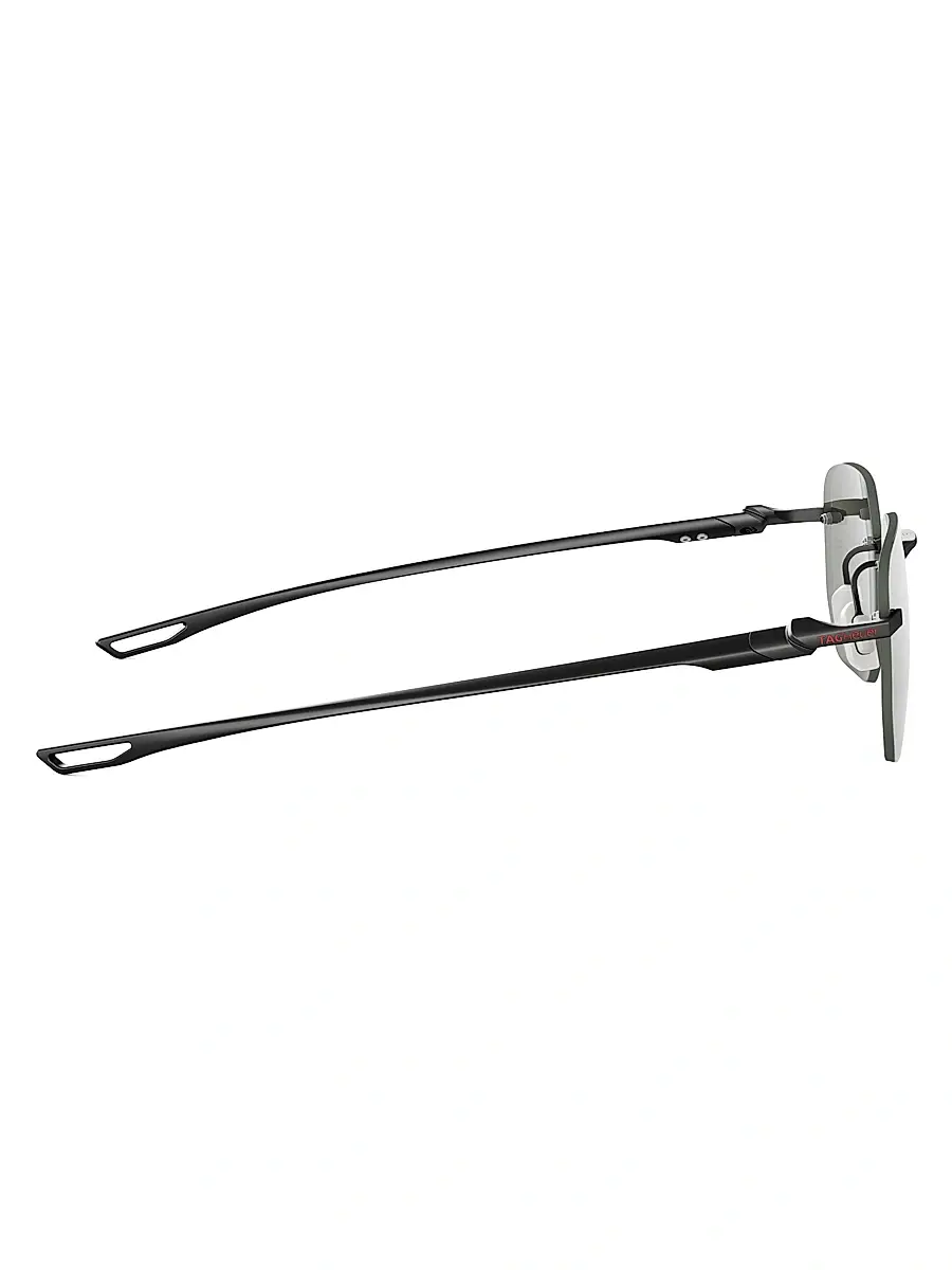 TAG Heuer Men's 55MM Mini Vingt Sept Rectangular Sunglasses | Thumbnail 7