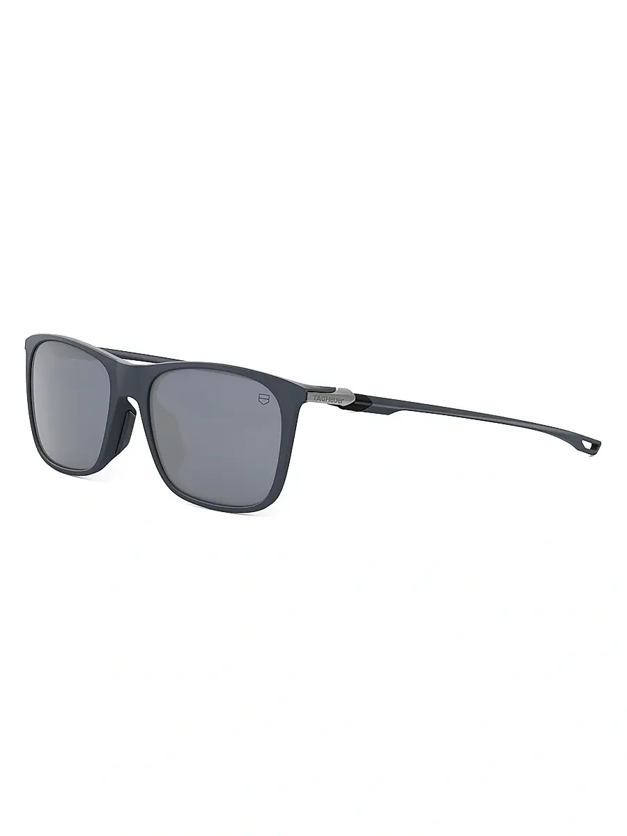 Men's 55MM Mini Vingt Sept Rectangular Sunglasses - Blue Men's 55MM Mini Vingt Sept Rectangular Sunglasses - Blue