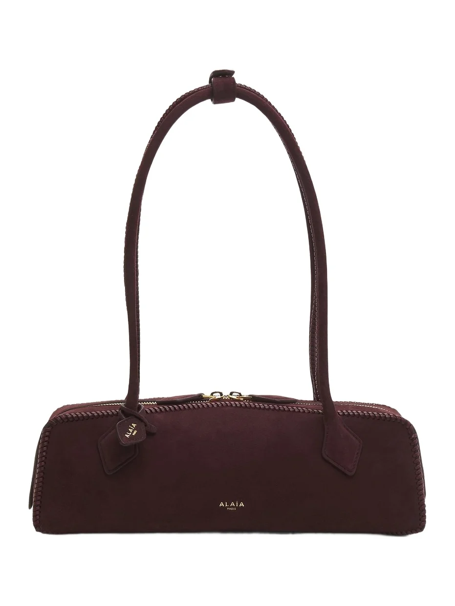 Women's Le Teckel Woven-Trim Suede Shoulder Bag Women's Le Teckel Woven-Trim Suede Shoulder Bag