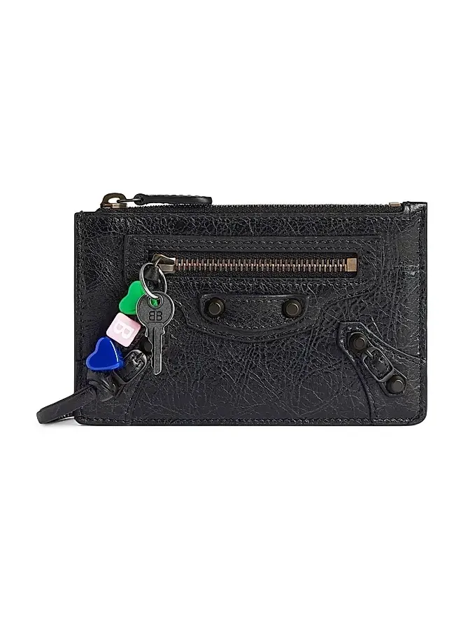 Women's Le City Long Coin and Card Holder - Black