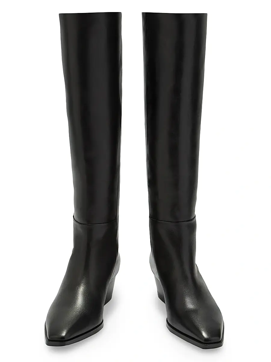 aeyde Women's Medea 40MM Leather Knee-High Boots | Thumbnail 3 aeyde Women's Medea 40MM Leather Knee-High Boots | Thumbnail 3