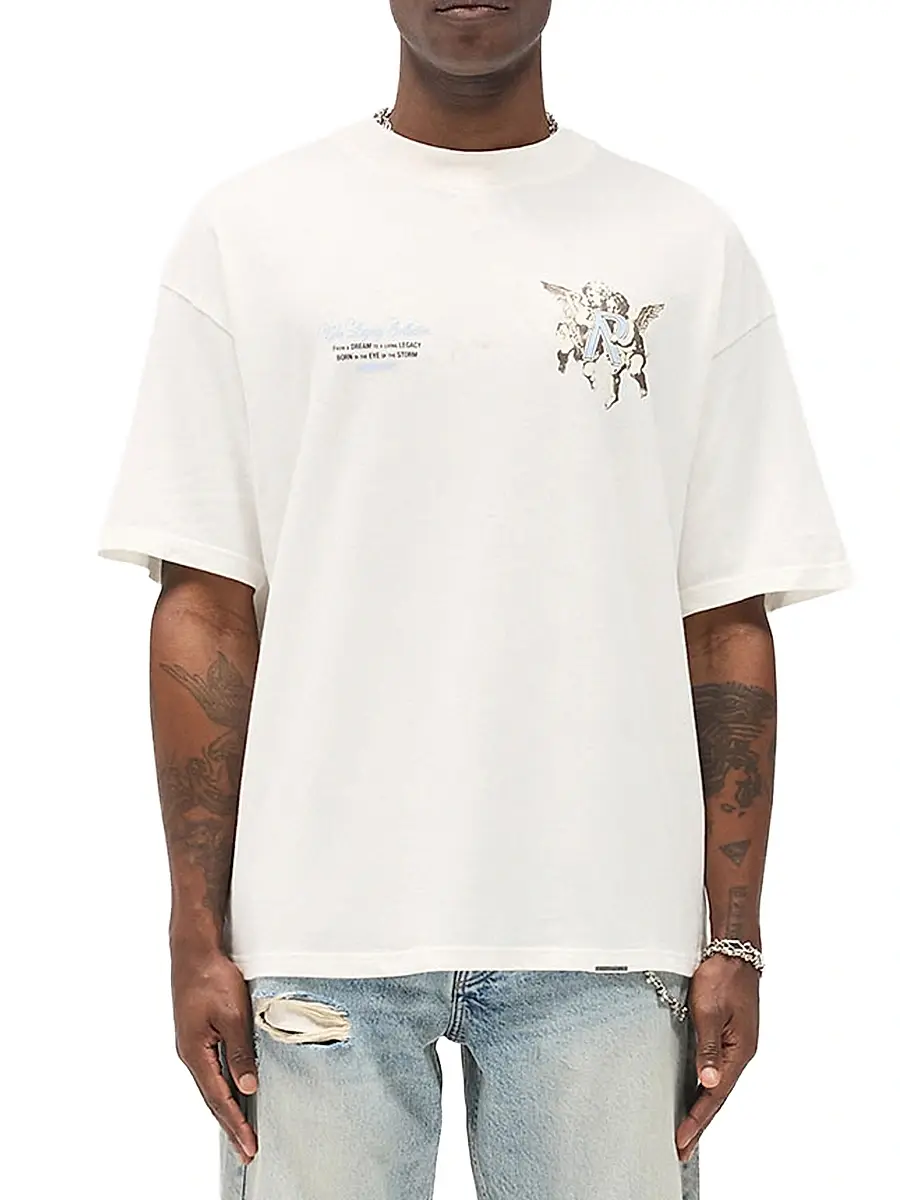 Represent Men's Legacy Cherubs Graphic Oversized T-Shirt | Thumbnail 4 Represent Men's Legacy Cherubs Graphic Oversized T-Shirt | Thumbnail 4