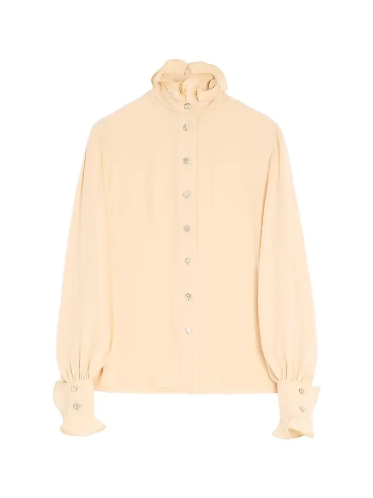 Valentino Garavani Women's Georgette Blouse - Birch | Image 1 Valentino Garavani Women's Georgette Blouse - Birch | Image 1