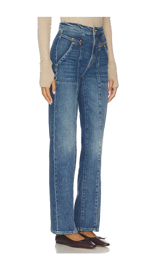 Mother The Riveting Rambler Zip Sneak Jeans | Thumbnail 2