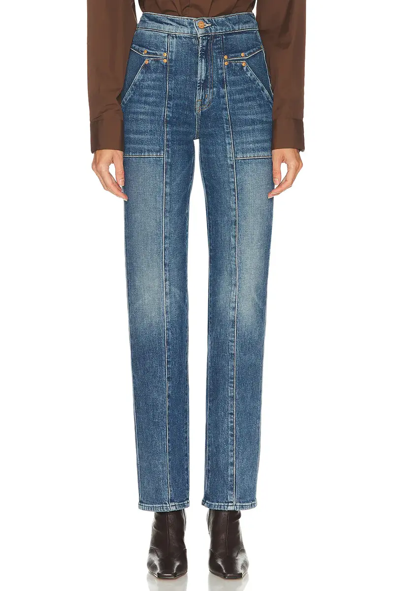 Mother The Riveting Rambler Zip Sneak Jeans | Thumbnail 3