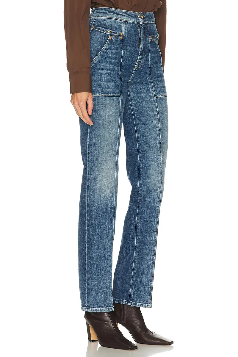 Mother The Riveting Rambler Zip Sneak Jeans | Thumbnail 4