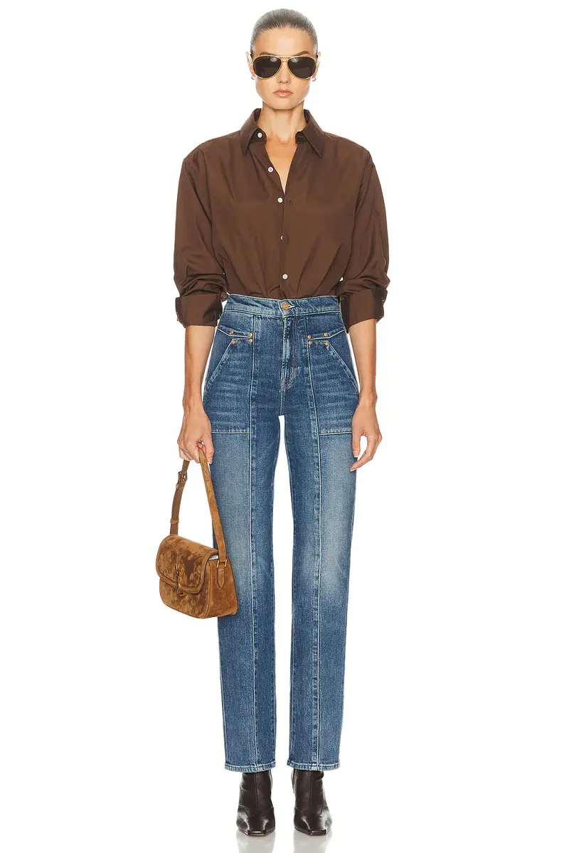 Mother The Riveting Rambler Zip Sneak Jeans | Thumbnail 7