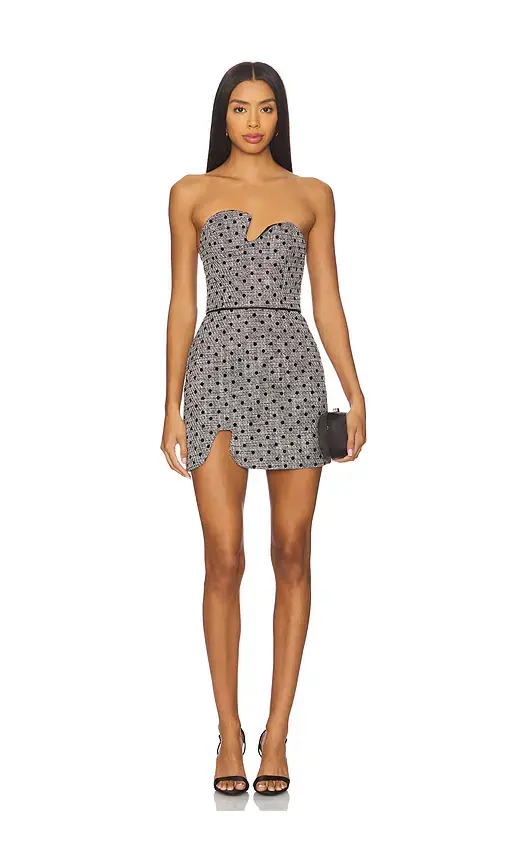 Amanda Uprichard Puzzle Strapless Mini Dress | Image 1 Amanda Uprichard Puzzle Strapless Mini Dress | Image 1