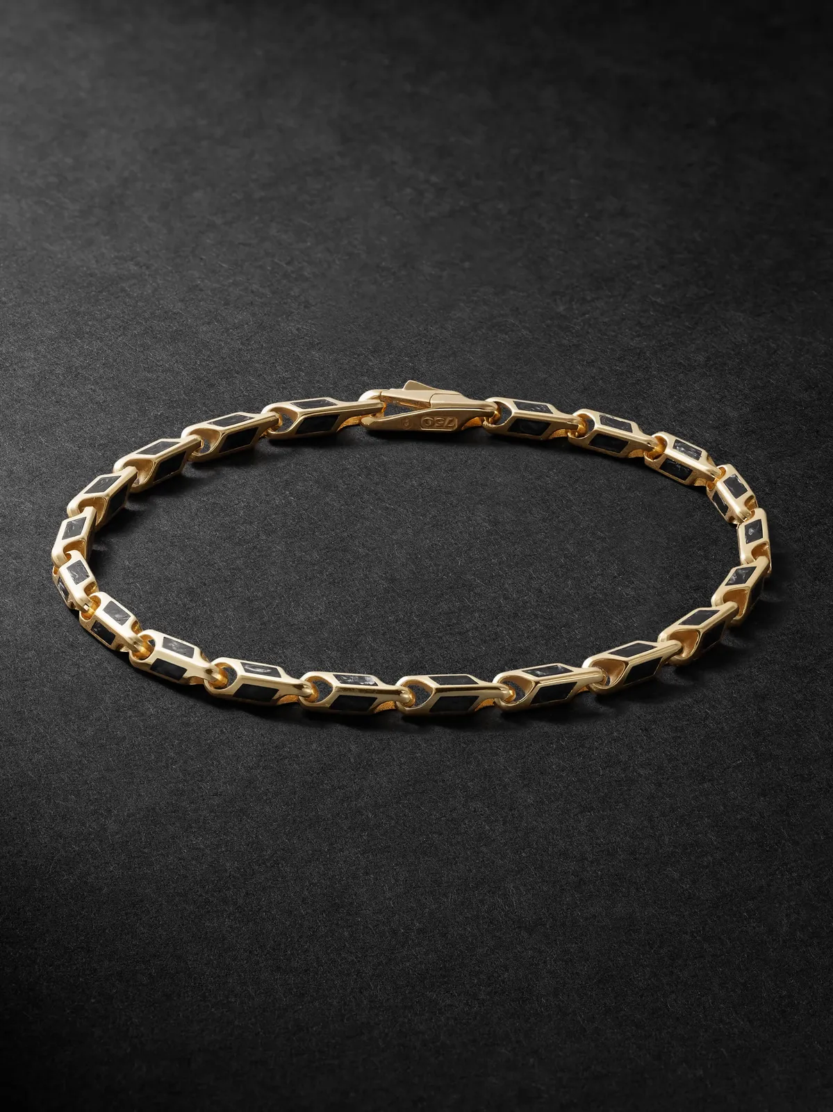 Streamline® 18-Karat Gold Forged Carbon Bracelet - Men