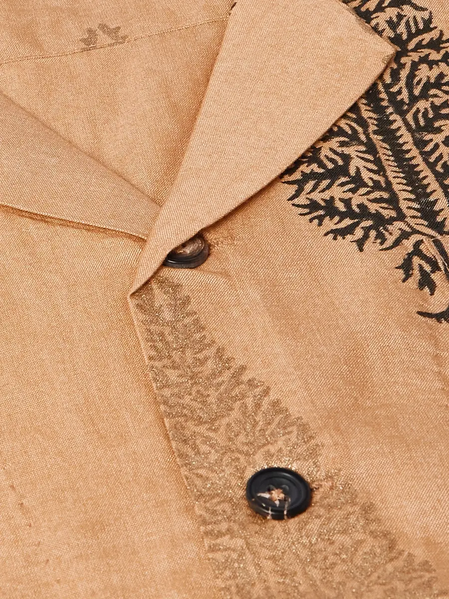 Kartik Research Camp-Collar Printed Silk Shirt - Men | Thumbnail 4