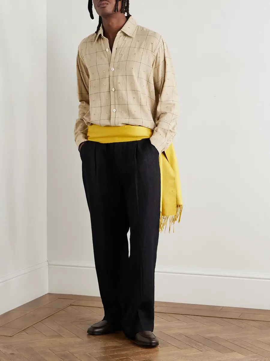Kartik Research Box Checked Cotton Shirt - Men | Thumbnail 2 Kartik Research Box Checked Cotton Shirt - Men | Thumbnail 2