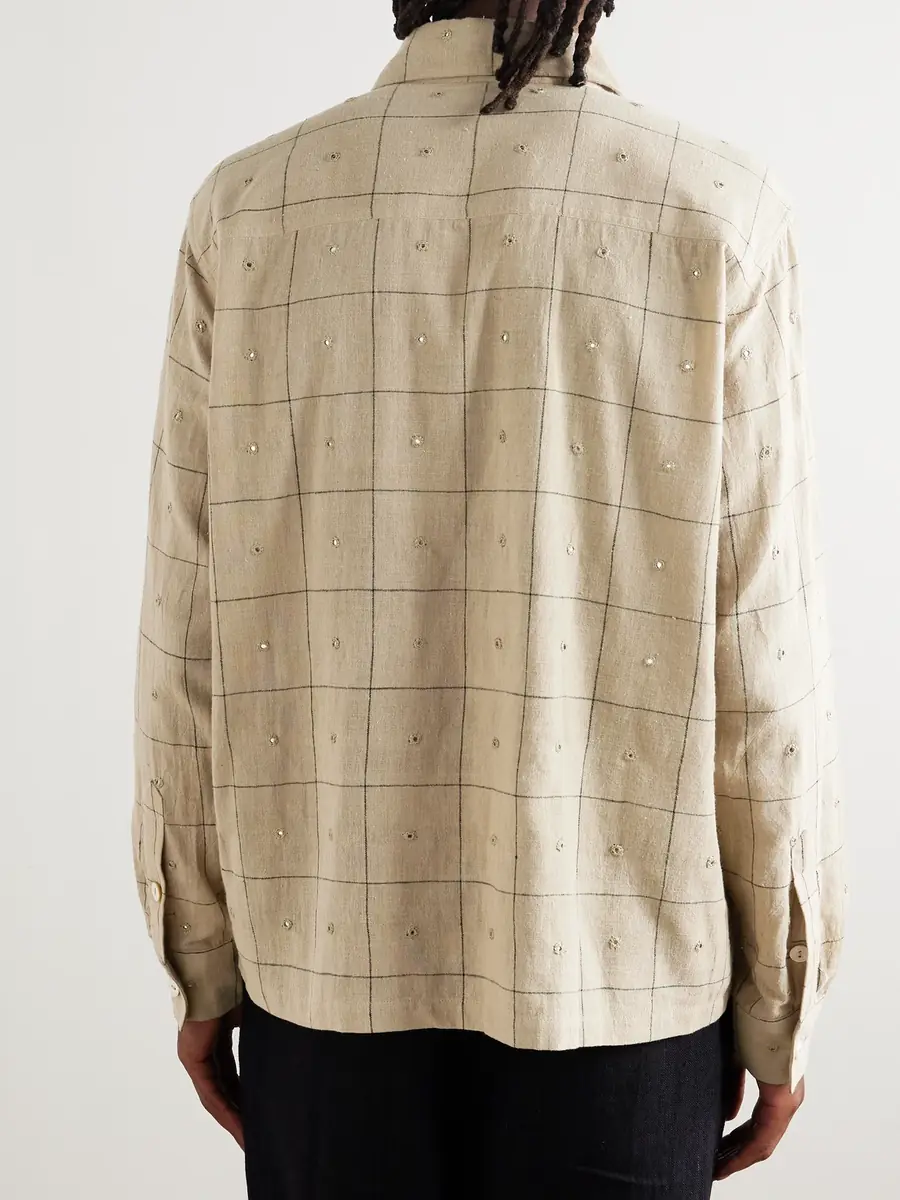 Kartik Research Box Checked Cotton Shirt - Men | Thumbnail 4 Kartik Research Box Checked Cotton Shirt - Men | Thumbnail 4