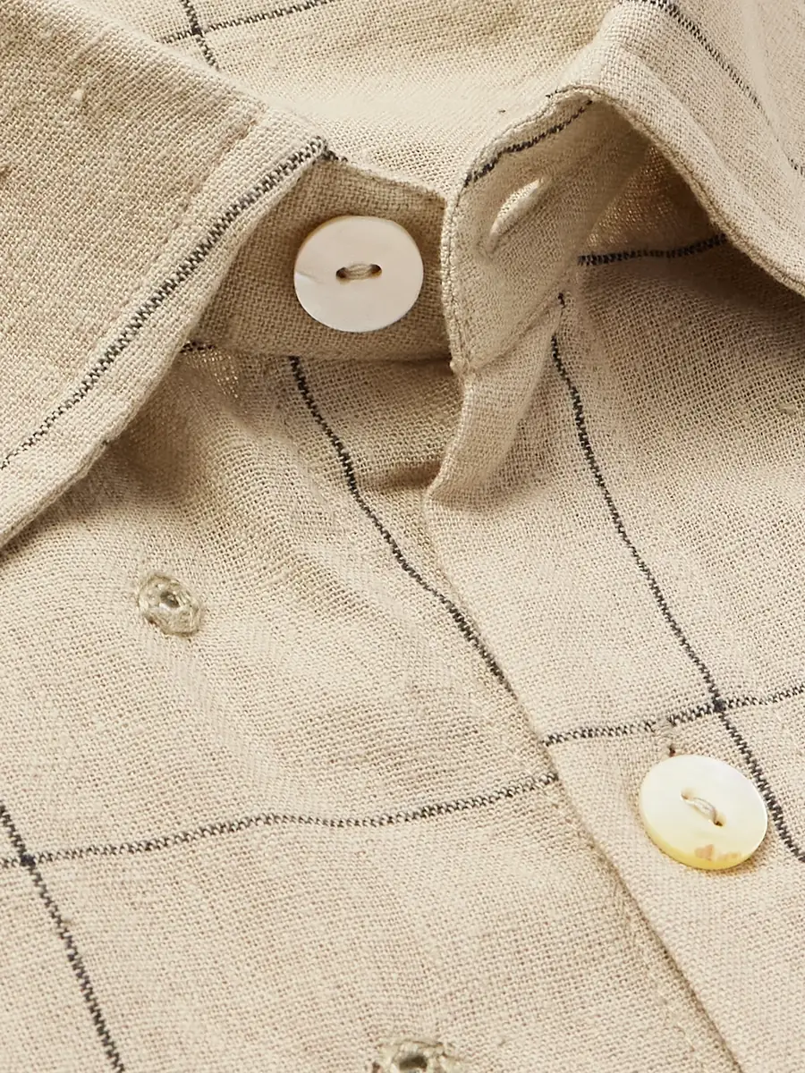 Kartik Research Box Checked Cotton Shirt - Men | Thumbnail 5 Kartik Research Box Checked Cotton Shirt - Men | Thumbnail 5
