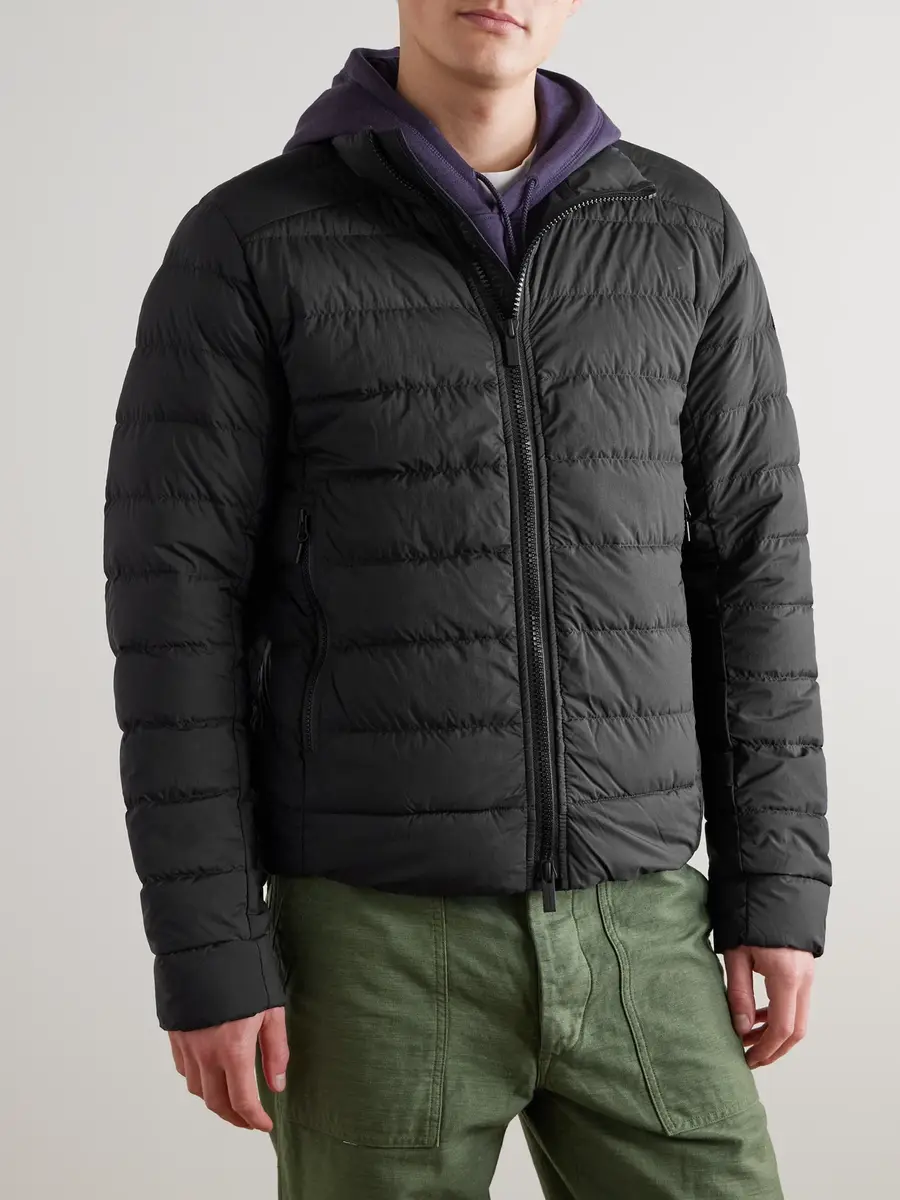 Canada Goose Crofton Logo-Appliquéd Quilted Enduraluxe® Down Jacket - Men | Thumbnail 3