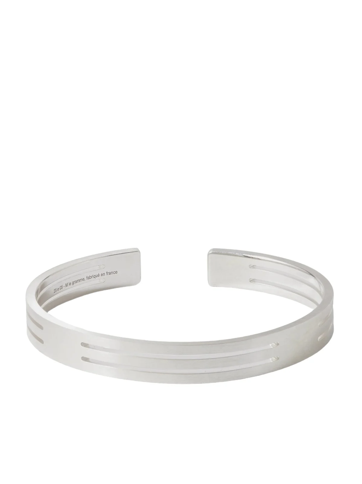 19g Punched Ribbon Recycled Sterling Silver Cuff - Men 19g Punched Ribbon Recycled Sterling Silver Cuff - Men