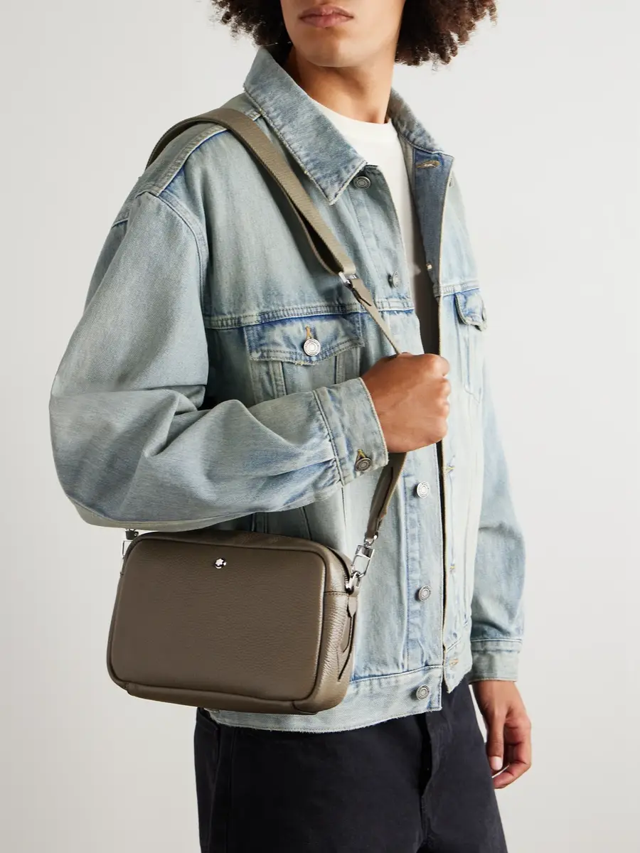 Montblanc Full-Grain Leather Messenger Bag - Men | Thumbnail 2