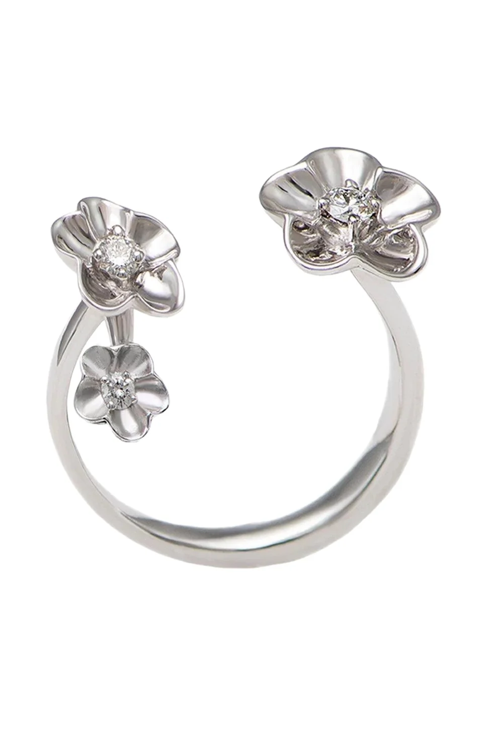 Diamond Bloom Brushed Ring Diamond Bloom Brushed Ring