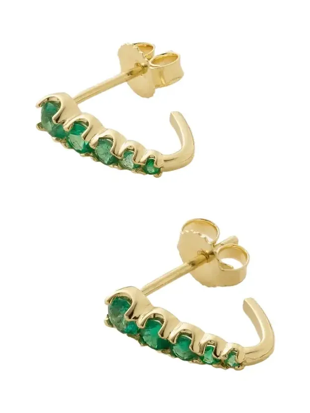 Edith 18-karat Gold Emerald Earrings Edith 18-karat Gold Emerald Earrings