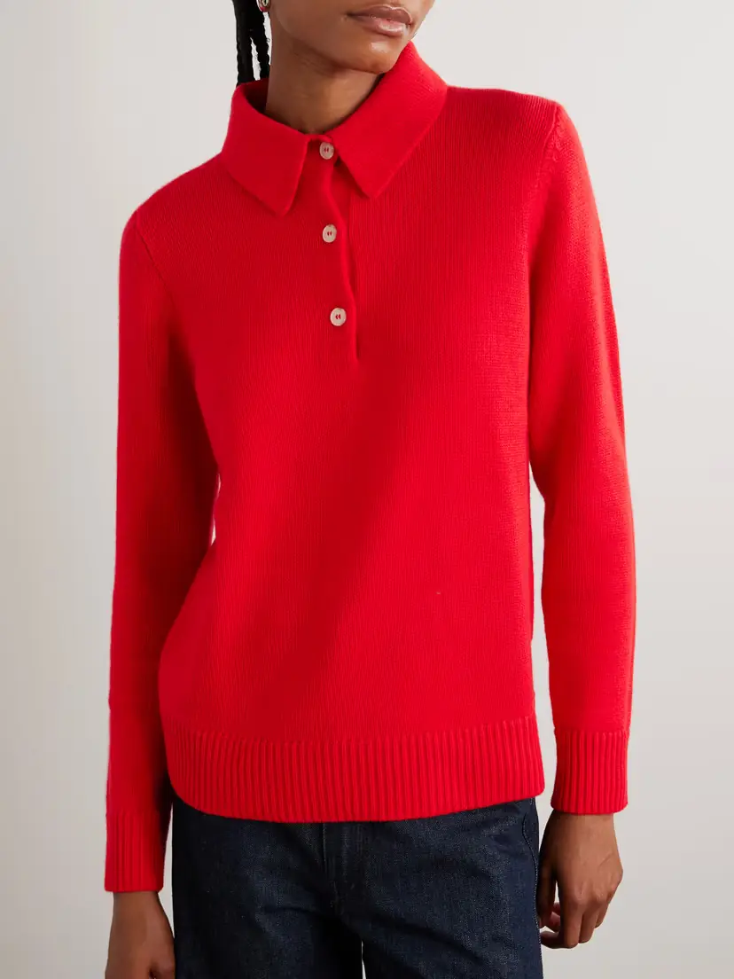 Arch4 Bessi Cashmere Polo Sweater | Thumbnail 3 Arch4 Bessi Cashmere Polo Sweater | Thumbnail 3