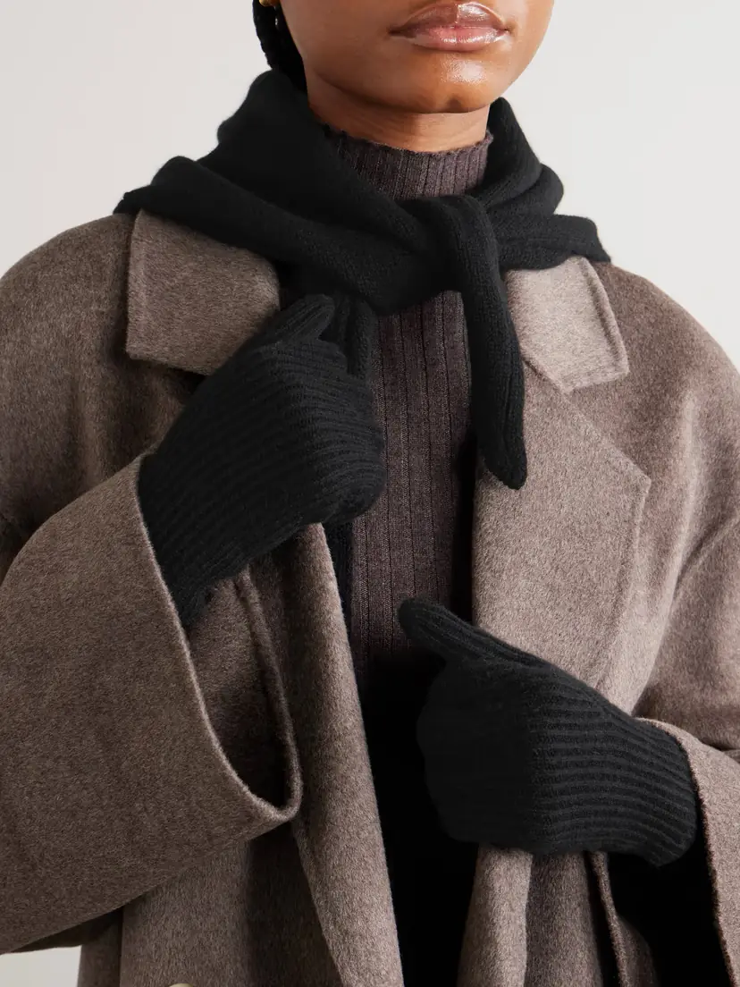 Arch4 Juliann Ribbed Cashmere Gloves | Thumbnail 2