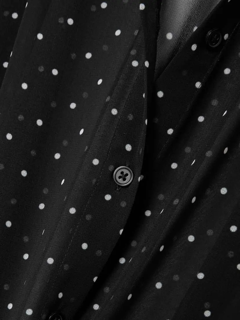 The Frankie Shop Peri Polka-dot Georgette Shirt | Thumbnail 5 The Frankie Shop Peri Polka-dot Georgette Shirt | Thumbnail 5