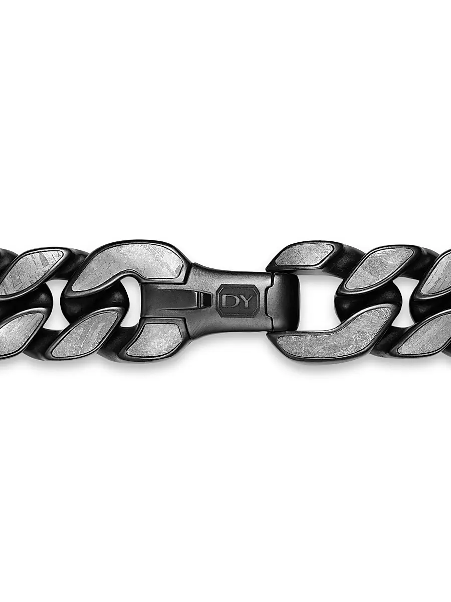 David Yurman Men's Curb Chain Necklace in Black Titanium - Meteorite | Thumbnail 5 David Yurman Men's Curb Chain Necklace in Black Titanium - Meteorite | Thumbnail 5